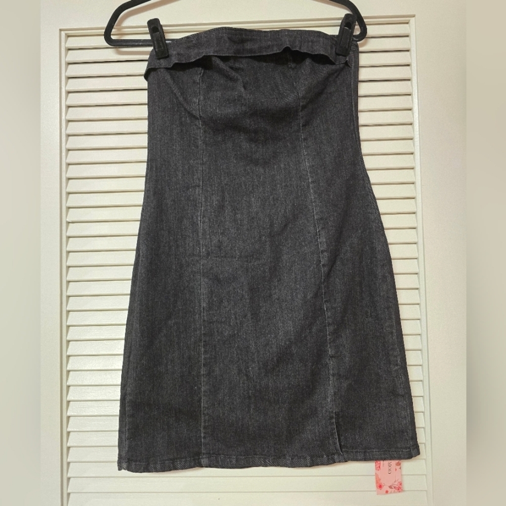SHEIN - (NWT) Denim Sleeveless Dress With Back Zipper